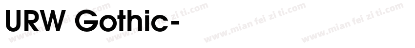 URW Gothic字体转换